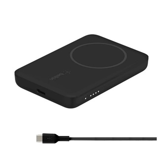 BELKIN BOOST CHARGE vésztöltő Type-C aljzat 2500mAh, MagSafe + Type-C kábel, FEKETE