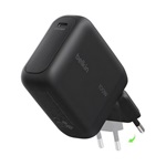 BELKIN BoostCharge hálózati töltő Type-C aljzat (100W, GaN, PD gyorstöltő) FEKETE