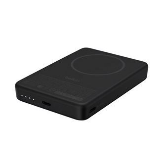 BELKIN BoostCharge powerbank Type-C aljzat (10000mAh, 30W, LED jelzés, kitámasztó, mágneses, QI2) FEKETE