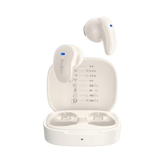 BELKIN SOUNDFORM ANYWHERE bluetooth fülhallgató SZTEREO v5.0, IPX5 + töltőtok, FEHÉR