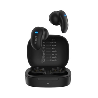 BELKIN SOUNDFORM ANYWHERE bluetooth fülhallgató SZTEREO v5.0, IPX5 + töltőtok, FEKETE