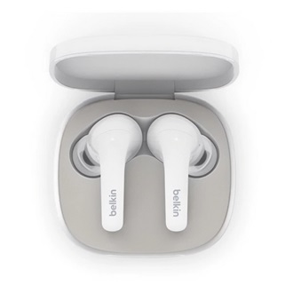BELKIN SOUNDFORM FLOW Bluetooth fülhallgató SZTEREO v5.2, IPX5 + töltőtok, FEHÉR