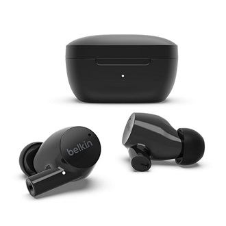 BELKIN SOUNDFORM RISE Bluetooth fülhallgató SZTEREO v5.0, IPX5 vízálló + töltőtok, FEKETE