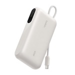 BELKIN ULTRACHARGE powerbank Type-C aljzat (10000mAh, 45W, LED kijelző + fix Type-C kábel) FEHÉR