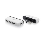 Belkin Ultra-slim Travel 4-portos hub fehér