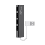 Belkin Ultra-slim Travel 4-portos hub fekete
