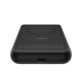 BELKIN UltraCharge Pro powerbank Type-C aljzat (10000mAh, 25W, PD gyorstöltő, LED kijelző, mágneses, Qi2) FEKETE