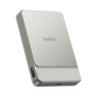 BELKIN UltraCharge Pro powerbank Type-C aljzat (10000mAh, 30W, wireless, MagSafe, kitámasztó, LED kijelző, Qi2) EZÜST