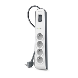 Belkin 4db villásdugó CEE 7/3 (EU) elosztó 2m fehér-szürke