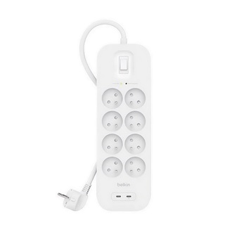 Belkin SRB004CA2M 8db villásdugó CEE 7/3 (EU) elosztó 2m fehér