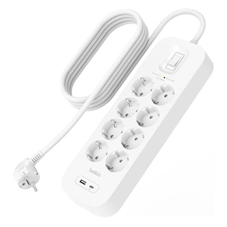 Belkin 8db villásdugó CEE 7/3 (EU) elosztó 2m fehér