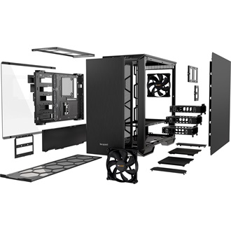 be quiet! Dark Base 700 táp nélküli ablakos Mid Tower számítógépház fekete