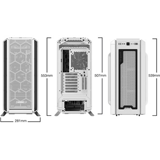 be quiet! Silent Base 802 táp nélküli ablakos Mid Tower számítógépház fehér