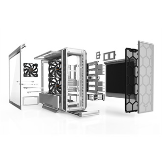 be quiet! Silent Base 802 táp nélküli ablakos Mid Tower számítógépház fehér