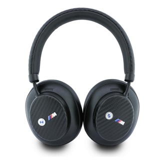 BMW M CARBON METAL LOGO bluetooth fejhallgató SZTEREO (v5.4, mikrofon, zajszűrő, karbon minta) FEKETE