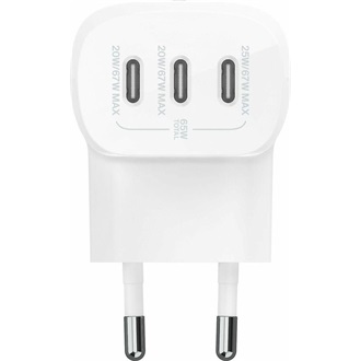 BOOST CHARGE 67 W CHARGER WITH 3 USB-C PORTS PPS TECHNOLOGY WHI