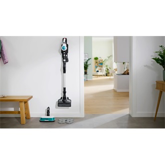 Bosch BCS71HYG1 Unlimited 7 ProHygienic Aqua álló akkumulátoros porszívó fehér-ciánkék