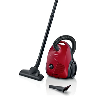 BOSCH BGBS2RD1 Serie 2 Porzsákos porszívó, 80dB, mikroszűrő, Piros