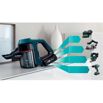 BOSCH BSS71125AH Unlimited 7 Vezeték nélküli álló porszívó, 0,3L, Kék