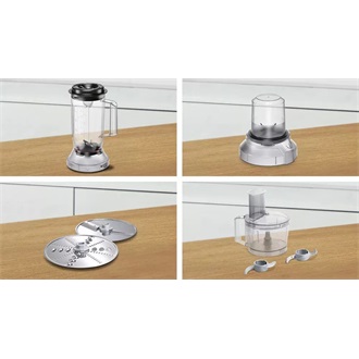 BOSCH MCM3501M MultiTalent Kompakt konyhai robotgép, 800W, 2 fokozat, Fekete