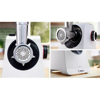 BOSCH MFWS420W Serie 4 MultiPower Húsdaráló, 2,5kg/perc, 1900W, Fehér/Fekete
