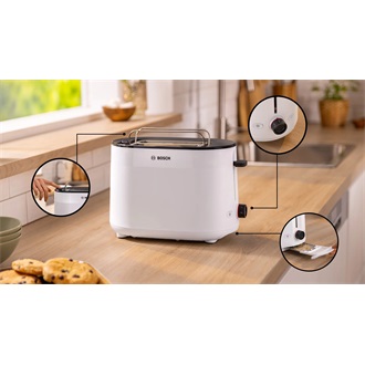 Bosch TAT2M121 MyMoment kenyérpirító fehér