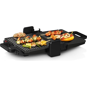 BOSCH TCG3323 Kontaktgrill, 2000W, kivehető grill-lapok, Fekete