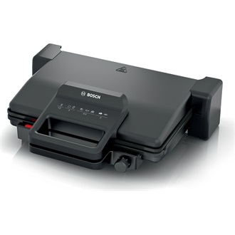 BOSCH TCG3323 Kontaktgrill, 2000W, kivehető grill-lapok, Fekete