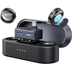 BOYA Mikrofon - BOYALINK 3-02 (Vezeték nélküli, zajszűrés, fekete, USB-C, 3,5mm)
