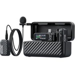 BOYA Mikrofon - BOYAMIC 2-01 (Vezeték nélküli, zajszűrés, fekete, USB-C, 3,5mm, 2 db csíptetős mikrofon)
