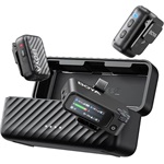BOYA Mikrofon - BOYAMIC 2-02 (Vezeték nélküli, zajszűrés, fekete, USB-C, 3,5mm)