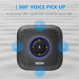 BOYA Mikrofon - Blobby Pro (Bluetooth konferencia mikrofon, hangszóró, fekete)