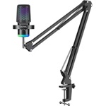 BOYA Mikrofon - CastMic G40B (USB, LED, fekete) + Boom Arm állvány