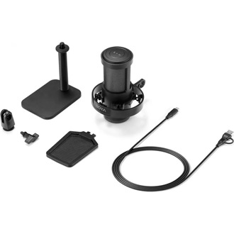 BOYA Mikrofon - CastMic G40 (USB, állvány, LED, fekete)