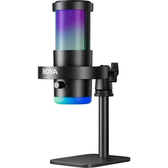 BOYA Mikrofon - CastMic G40 (USB, állvány, LED, fekete)