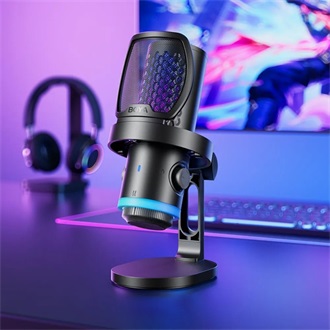BOYA Mikrofon - CastMic G40 (USB, állvány, LED, fekete)