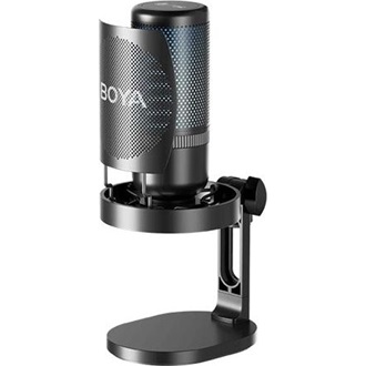 BOYA Mikrofon - K3-02 (USB, állvány, LED, fekete)