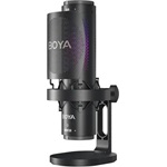 BOYA Mikrofon - K9 (USB, állvány, LED, fekete)