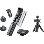 BOYA Mikrofon - Magic-01 (Vezeték nélküli, fekete, 2TX+3RX, Lightning, USB-C, 3,5mm, állvány)