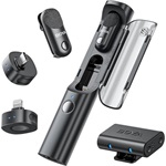 BOYA Mikrofon - Magic-02 (Vezeték nélküli, fekete, 2TX+3RX, Lightning, USB-C, 3,5mm)