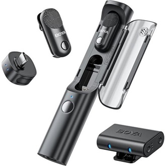 BOYA Mikrofon - Magic-03 (Vezeték nélküli, fekete, 2TX+2RX, USB-C, 3,5mm)