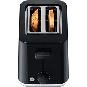 BRAUN HT1010BK Breakfast 1 2 szeletes kenyérpirító, 8 fokozat, kiolvasztó funkció, 900W, Fekete