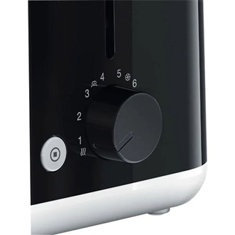 BRAUN HT1010BK Breakfast 1 2 szeletes kenyérpirító, 8 fokozat, kiolvasztó funkció, 900W, Fekete