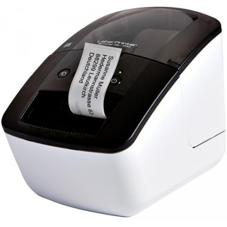 BROTHER Címkenyomtató QL-700, asztali, thermál, 93 címke/perc, 150mm/mp, USB, 300dpi, LED kijelző, DK címke