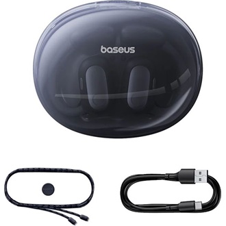 Baseus A00064400121-00 Eli Sport 1 Open-Ear True Wireless fekete fülhallgató
