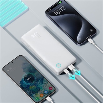 Baseus Airpow Lite 10000mAh LiPo powerbank fehér