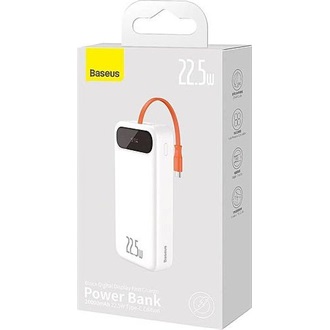 Baseus Amblight Quick Power 30000mAh powerbank fehér