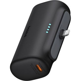 Baseus Compact iPhone 5000mAh Li-ion powerbank fekete