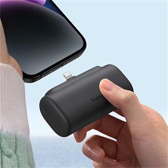 Baseus Compact iPhone 5000mAh Li-ion powerbank fekete