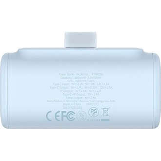 Baseus Compact iPhone 5000mAh Li-ion powerbank kék